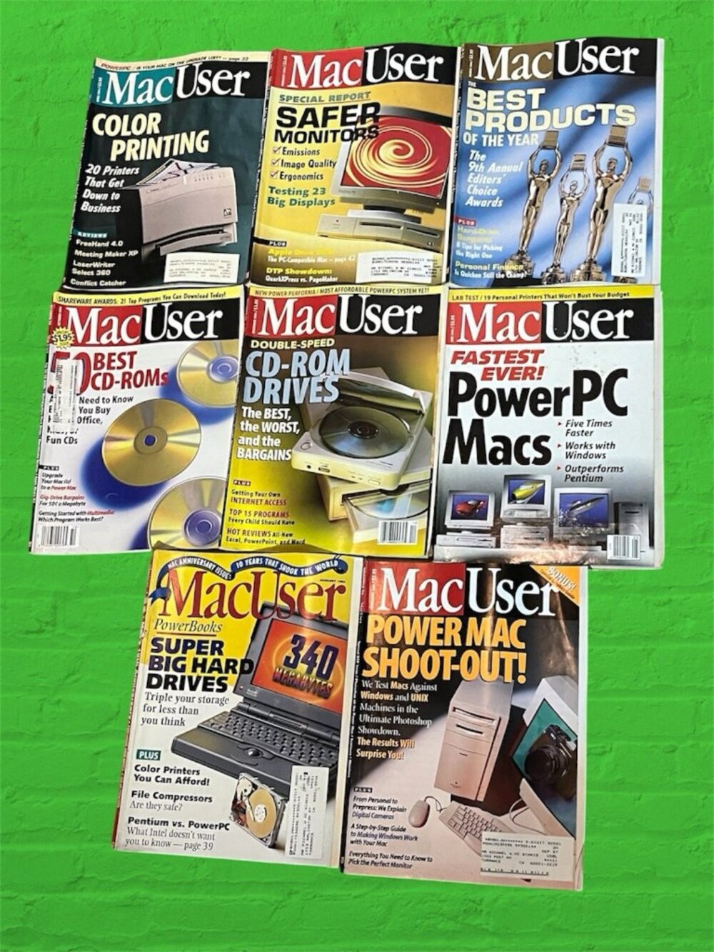 Vintage MacUser Magazines Lot 8 Issues 1994 Apple Computers